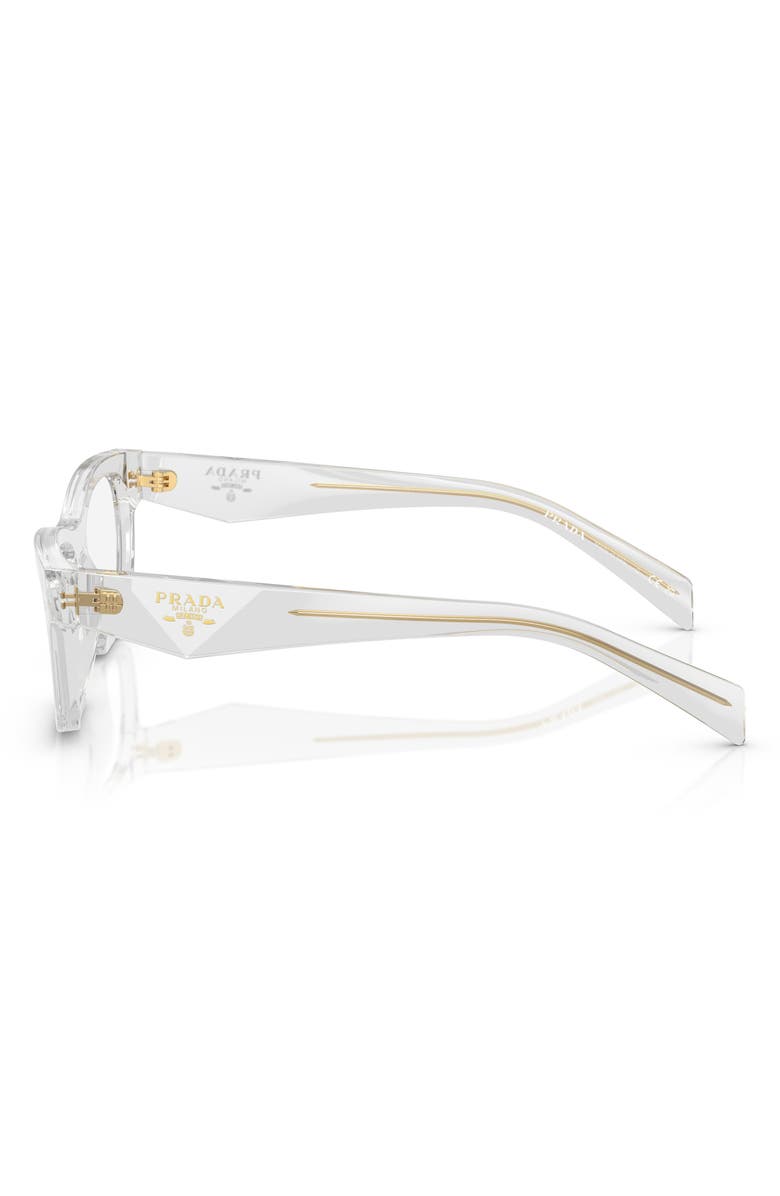 Prada 54mm Butterfly Optical Glasses, Alternate, color, Transparent Grey