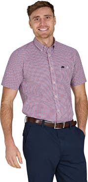 Raging Bull Short Sleeve Graph Check Poplin Shirt