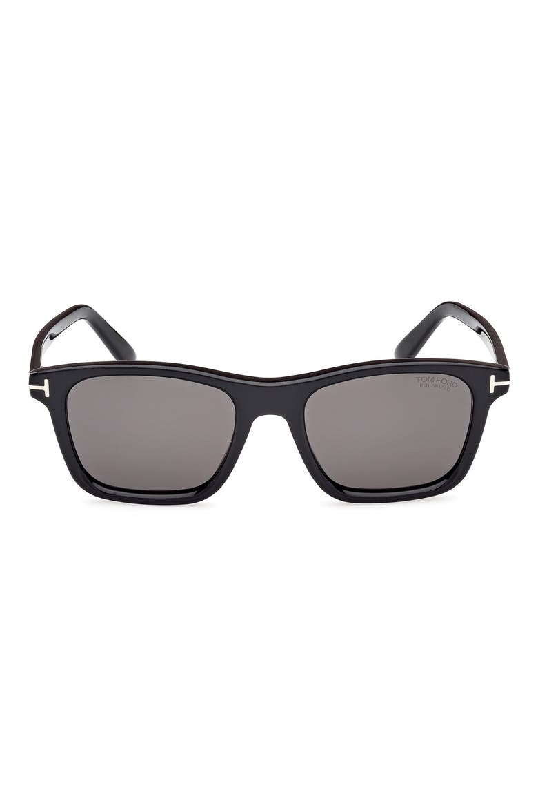 Barron 54mm Square Sunglasses, Main, color, SHINY BLACK/ ECO/ LENSES