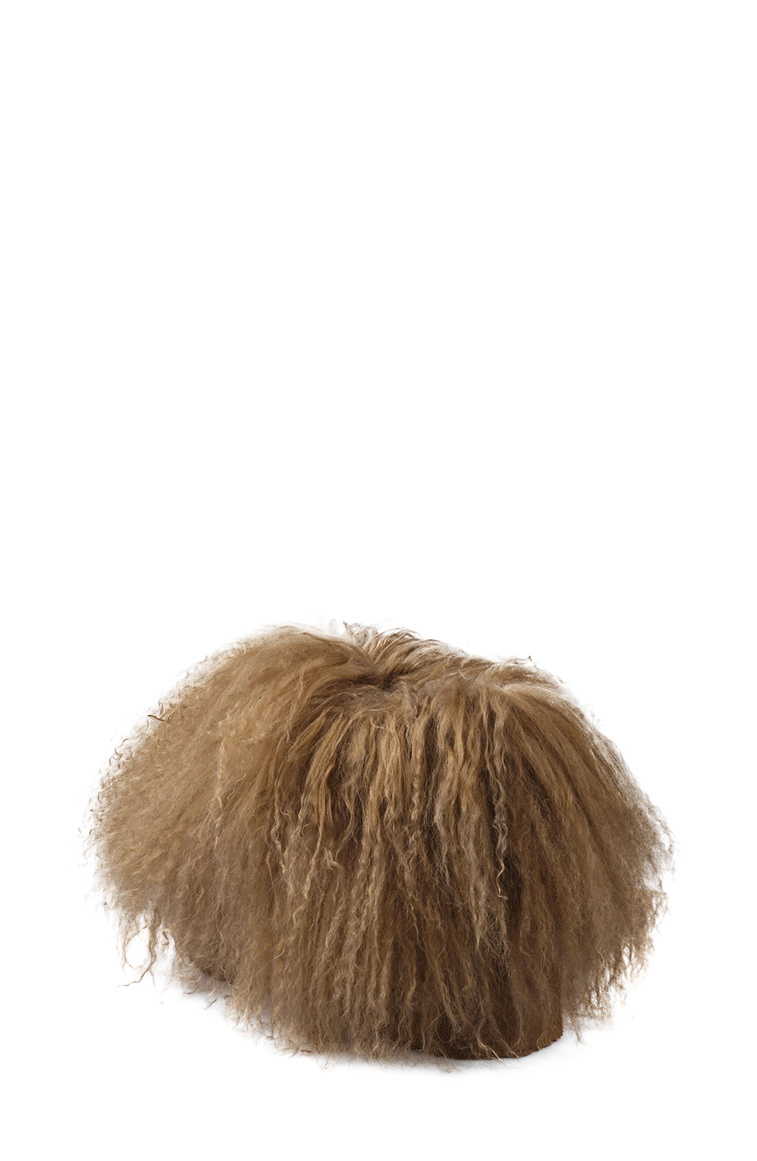 Eliza Genuine Shearling Bootie, Alternate, color, TAN