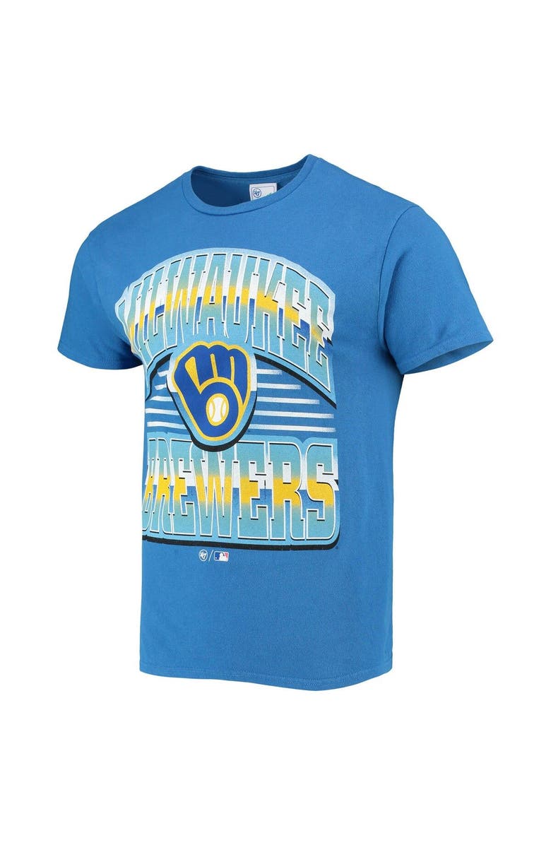 '47 Men's '47 Royal Milwaukee Brewers Podium Tubular T-Shirt, Alternate, color, 