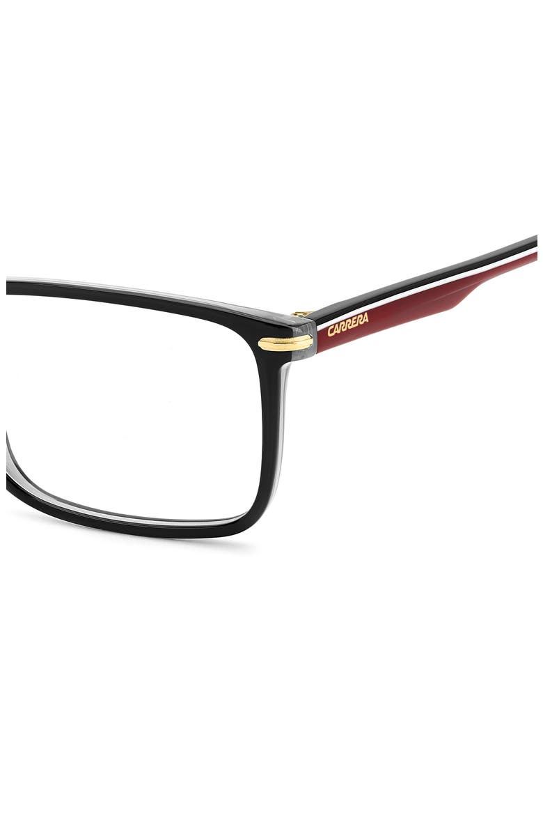 54mm Rectangular Optical Glasses, Alternate, color, BLACK RED