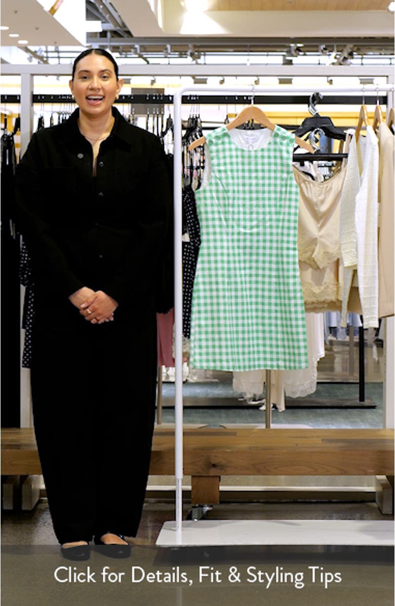 Willow Breeze Gingham Minidress, sales video thumbnail