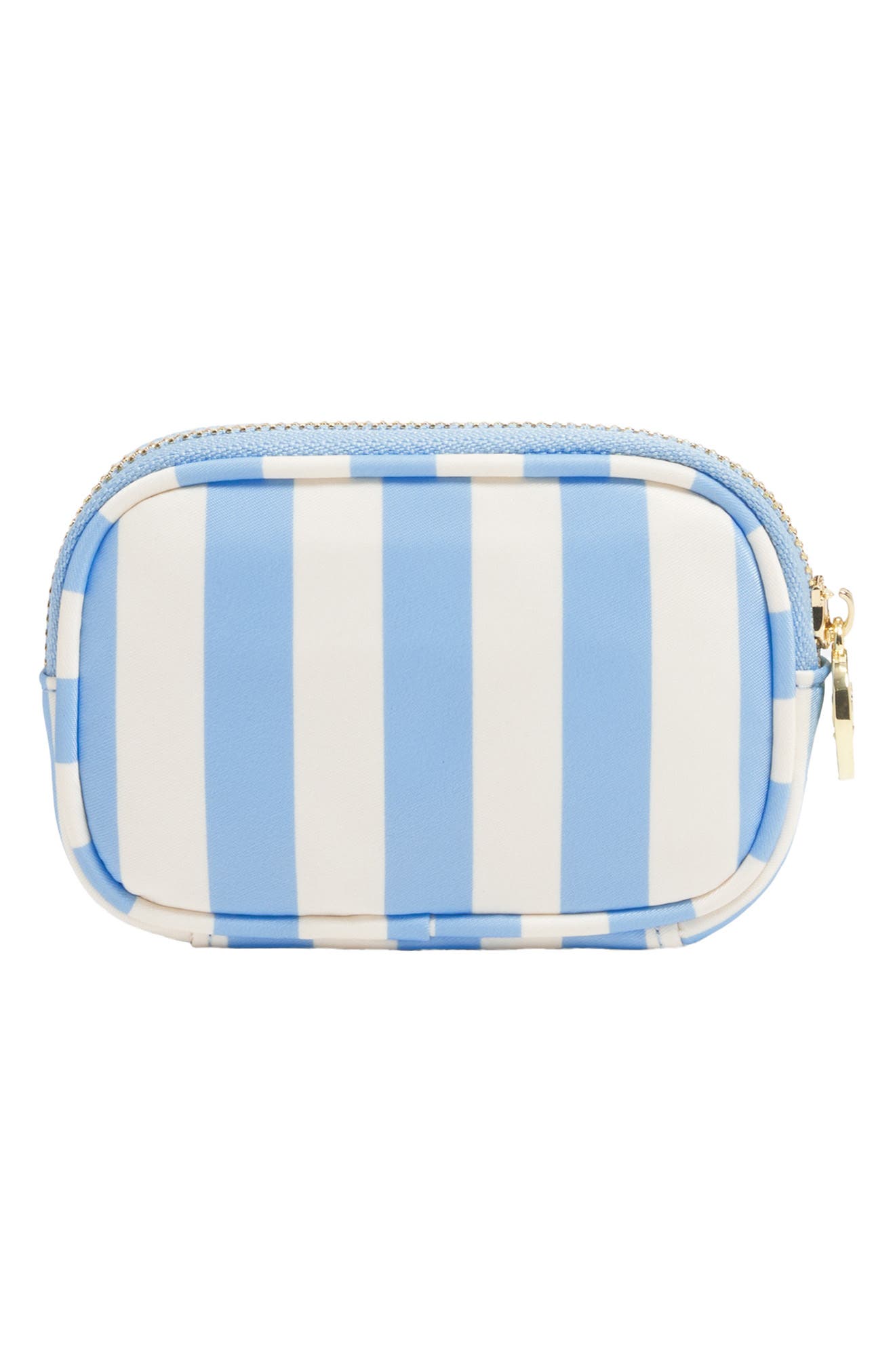 Stoney Clover Lane Micro Stripe Nylon Pouch, Alternate, color, Periwinkle Stripes