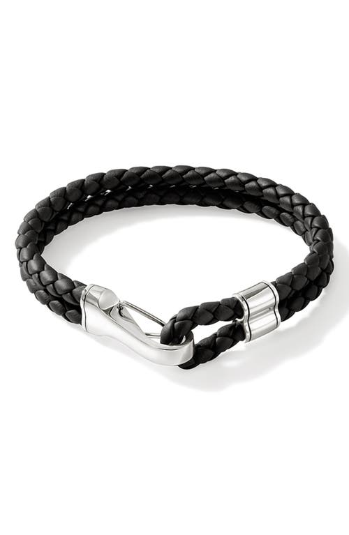 John Hardy Braided Leather Bracelet in Black  product