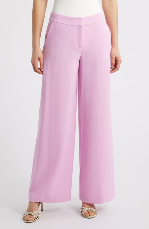 Women's Pink Wide-Leg Pants | Nordstrom Women's Pink Wide-Leg Pants | Nordstrom