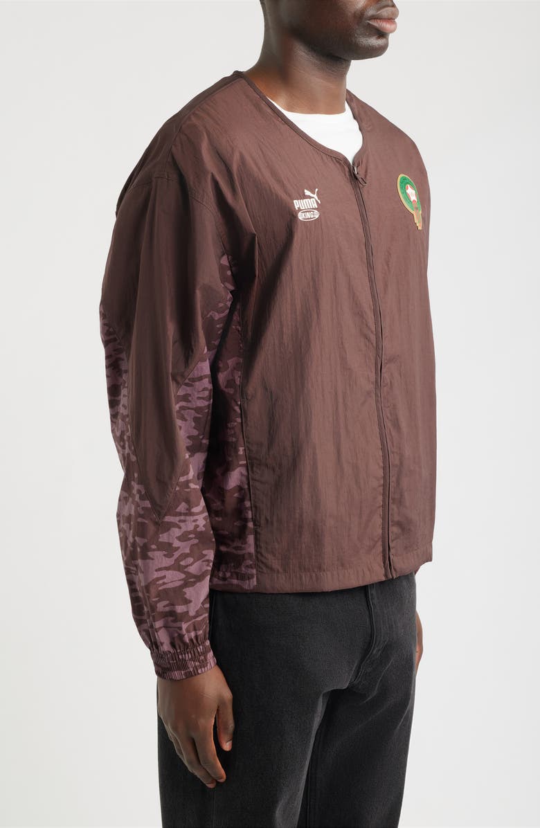 PUMA x Morocco x Salehe Bembury King Track Jacket, Alternate, color, Chocolate Brown