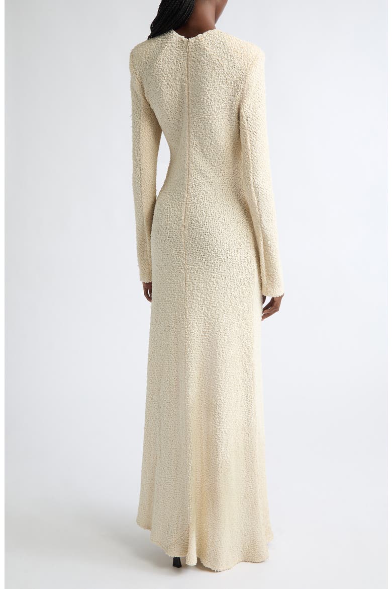Mercedes Boucl Maxi Dress, Alternate, color, CREAM