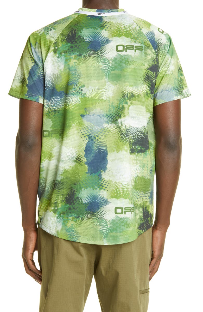 Off-White Active Mesh Logo Graphic Tee, Alternate, color, 