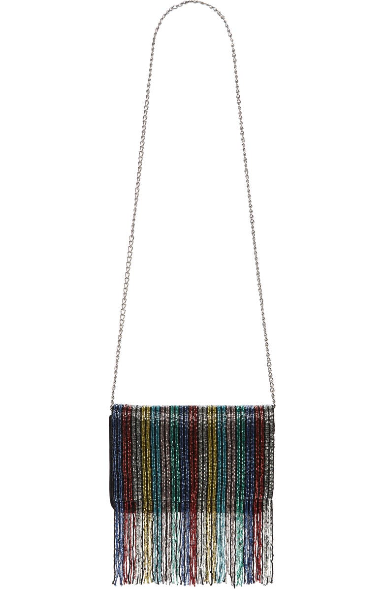 Sole Society Duane Beaded Clutch, Alternate, color,