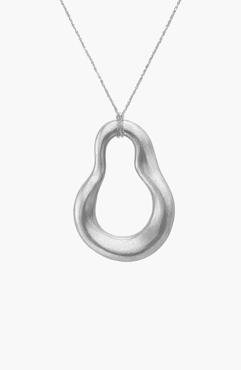 YOJ Nova Wave Necklace in Silver, Alternate, color, Silver