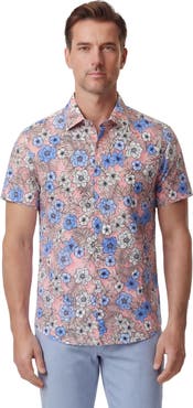 Lords of Harlech Tropical Mix Mens Printed Button Up Shirt
