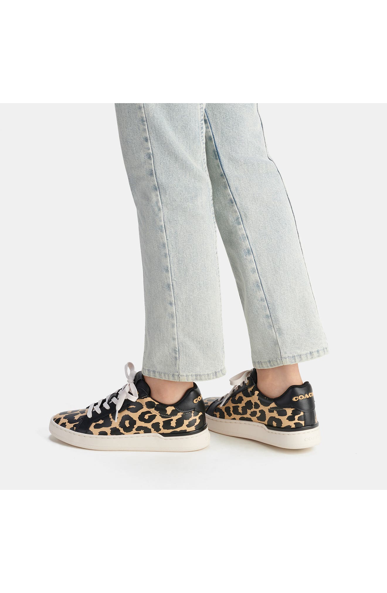 Lowline Zebra Print Sneaker, Alternate, color, LEOPARD