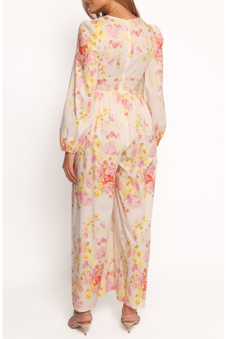 Celestine Floral Long Sleeve Cotton Jumpsuit, Alternate, color, PINK FLORAL
