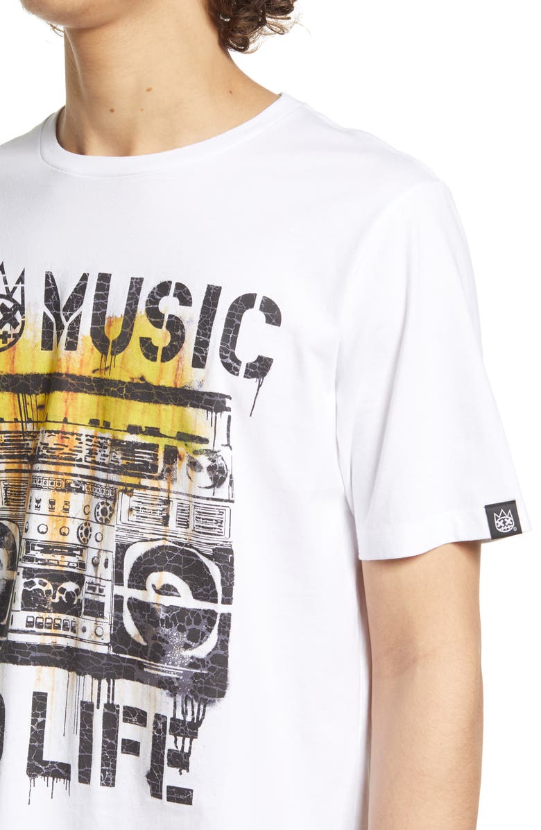 Cult of Individuality Men's No Music Graphic Tee, Alternate, color,