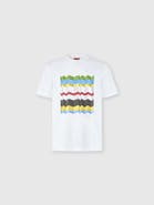 UM Crew-neck Cotton T-shirt With Macro Zigzag Print