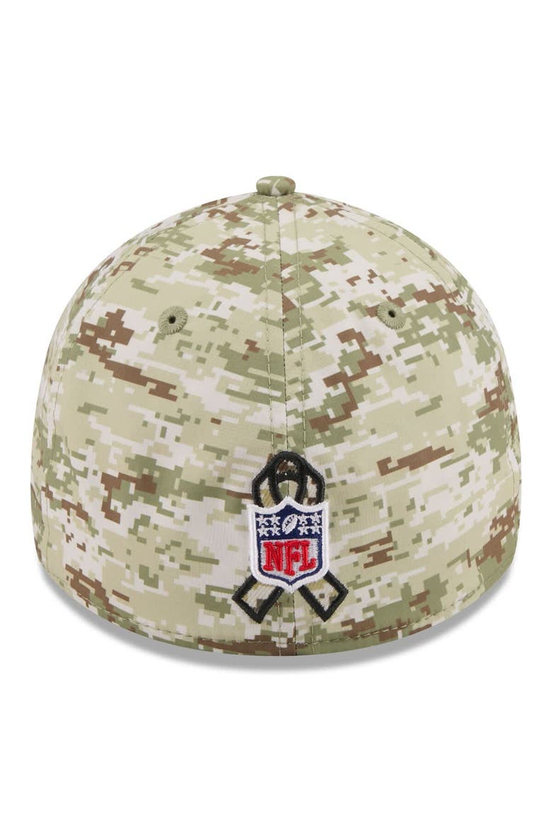Men's New Era  Camo Philadelphia Eagles 2025 Salute to Service 39THIRTY Flex Hat, Alternate, color, Camo