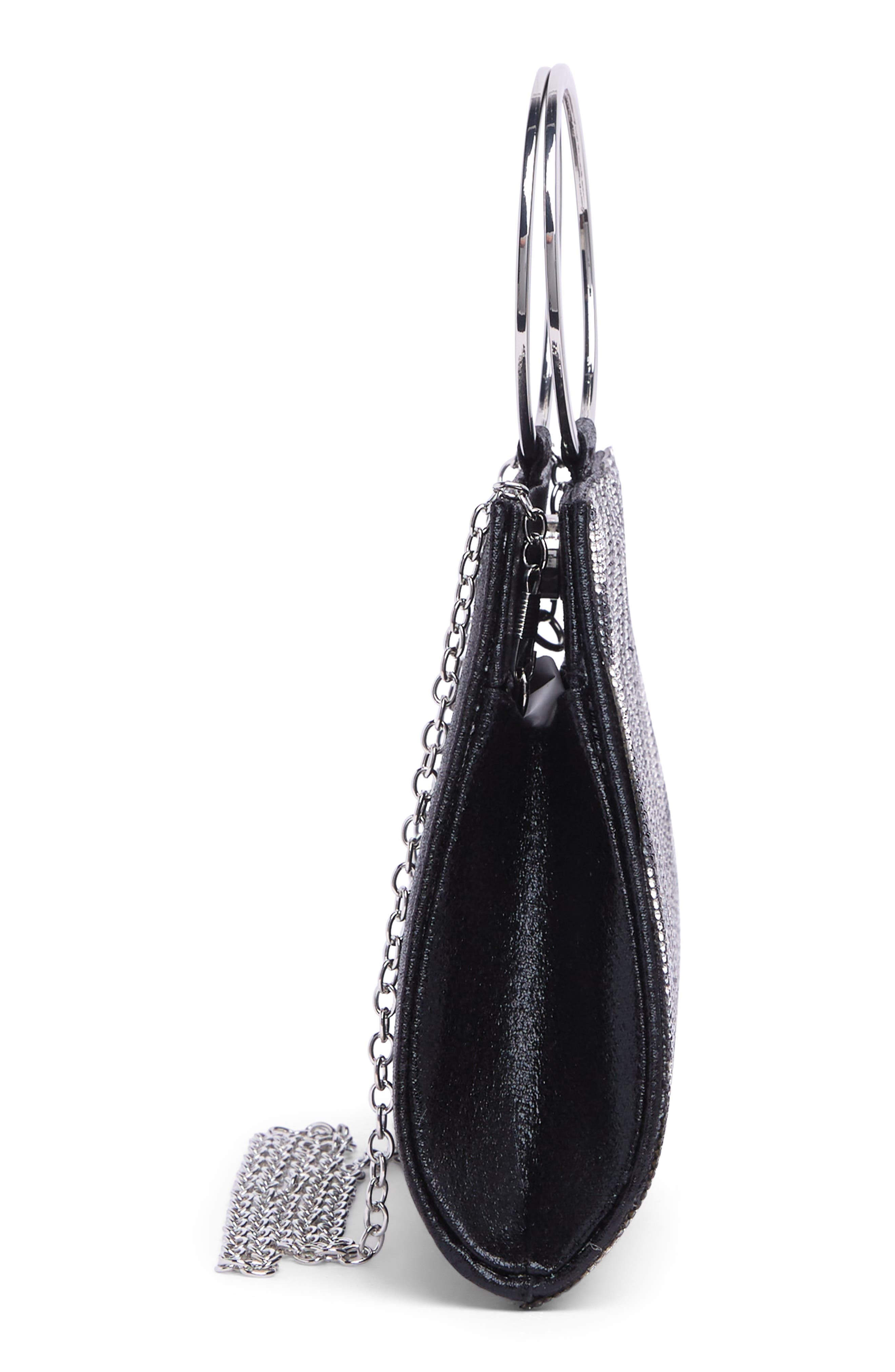 Jessica McClintock Brynn Ring Top Evening Clutch, Alternate, color, 