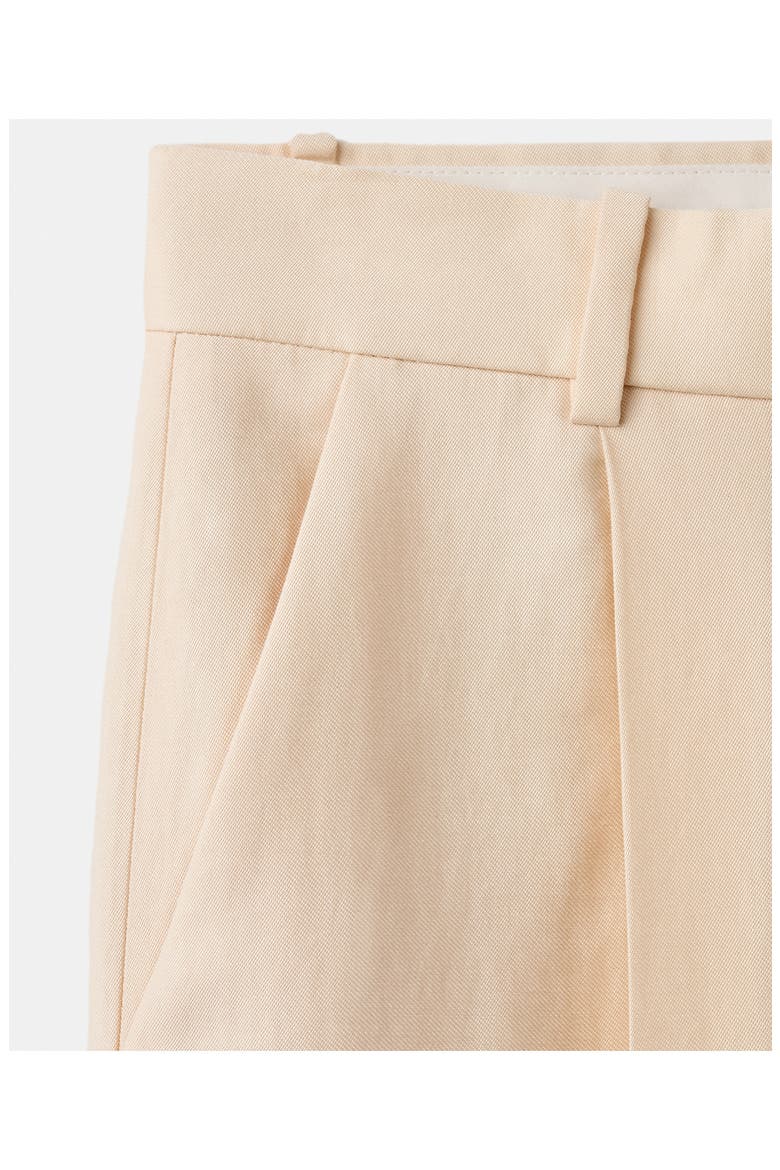 Pleated Mid Rise Wide Leg Pants, Alternate, color, ECRU