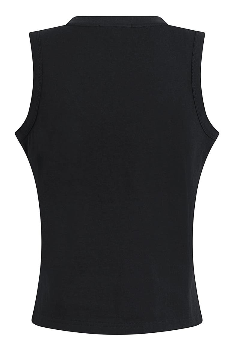 The Everyday Organic Cotton V-Neck Tank, Alternate, color, BLACK