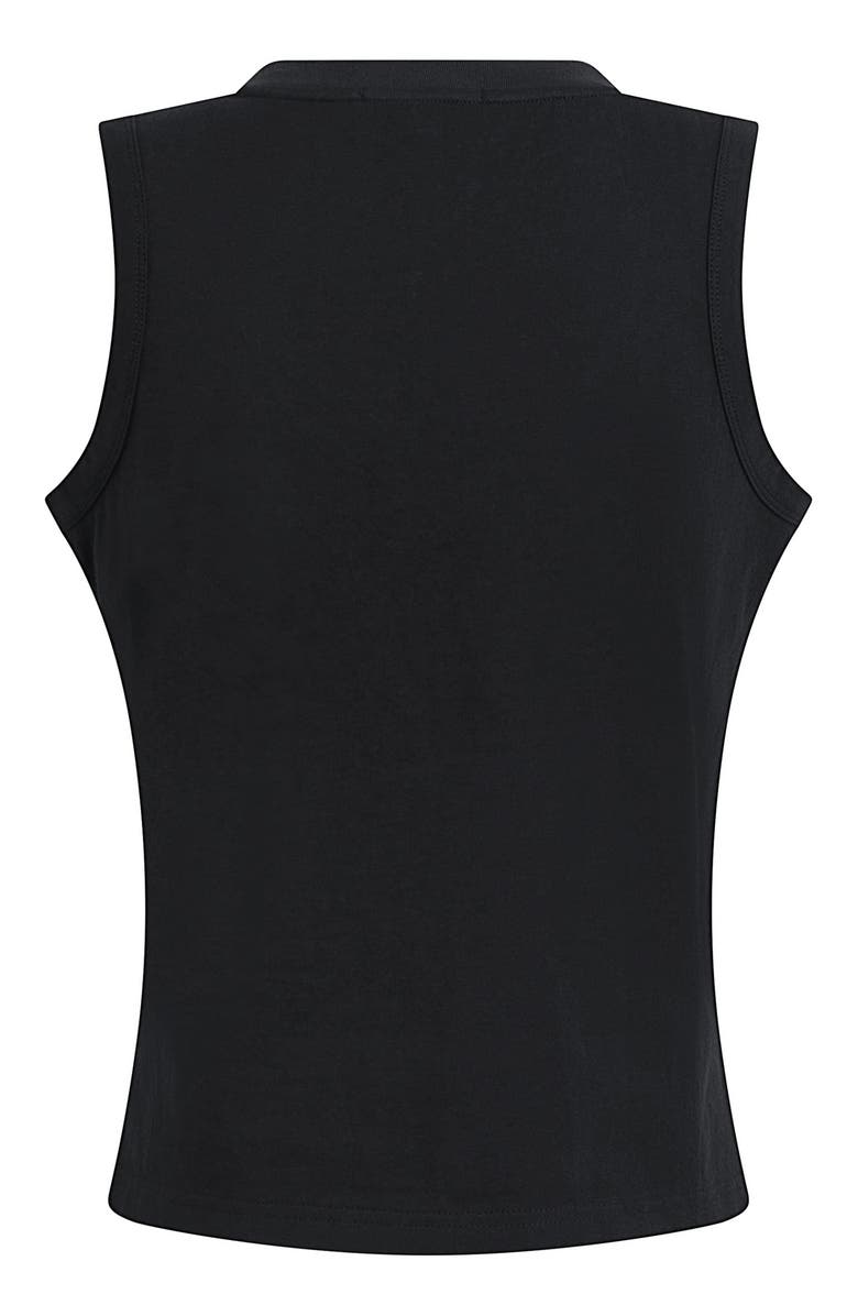 Favorite Daughter The Everyday Organic Cotton V-Neck Tank, Alternate, color, Black