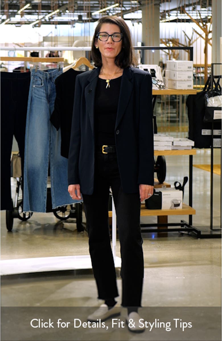 Textured One-Button Blazer, sales video thumbnail