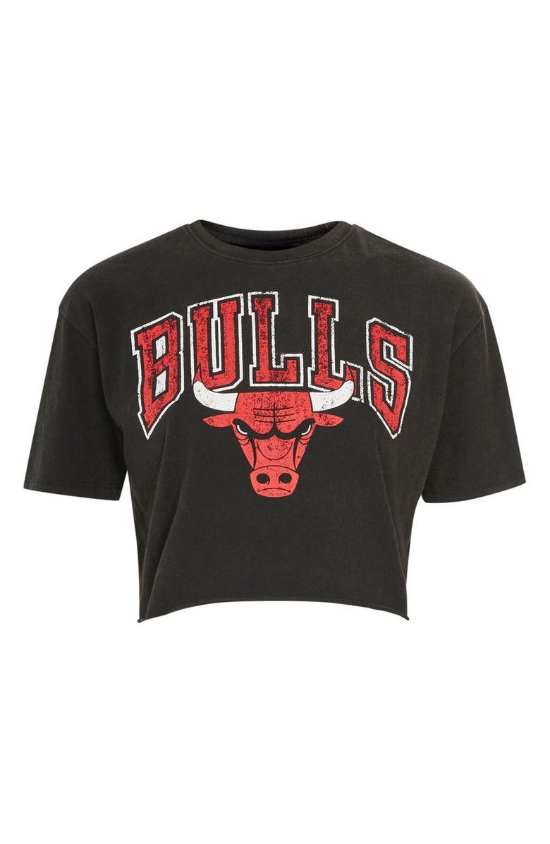 Topshop x UNK Bulls Crop Graphic Tee, Alternate, color, 