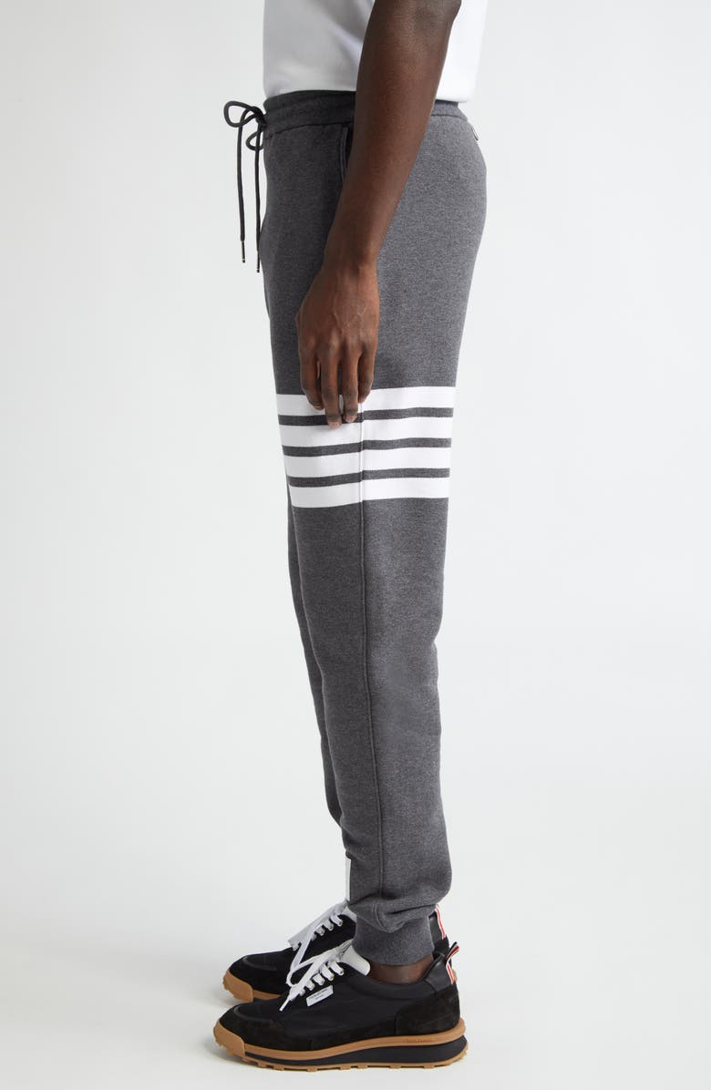 Thom Browne Stripe Jogger Pants, Alternate, color, Dark Grey