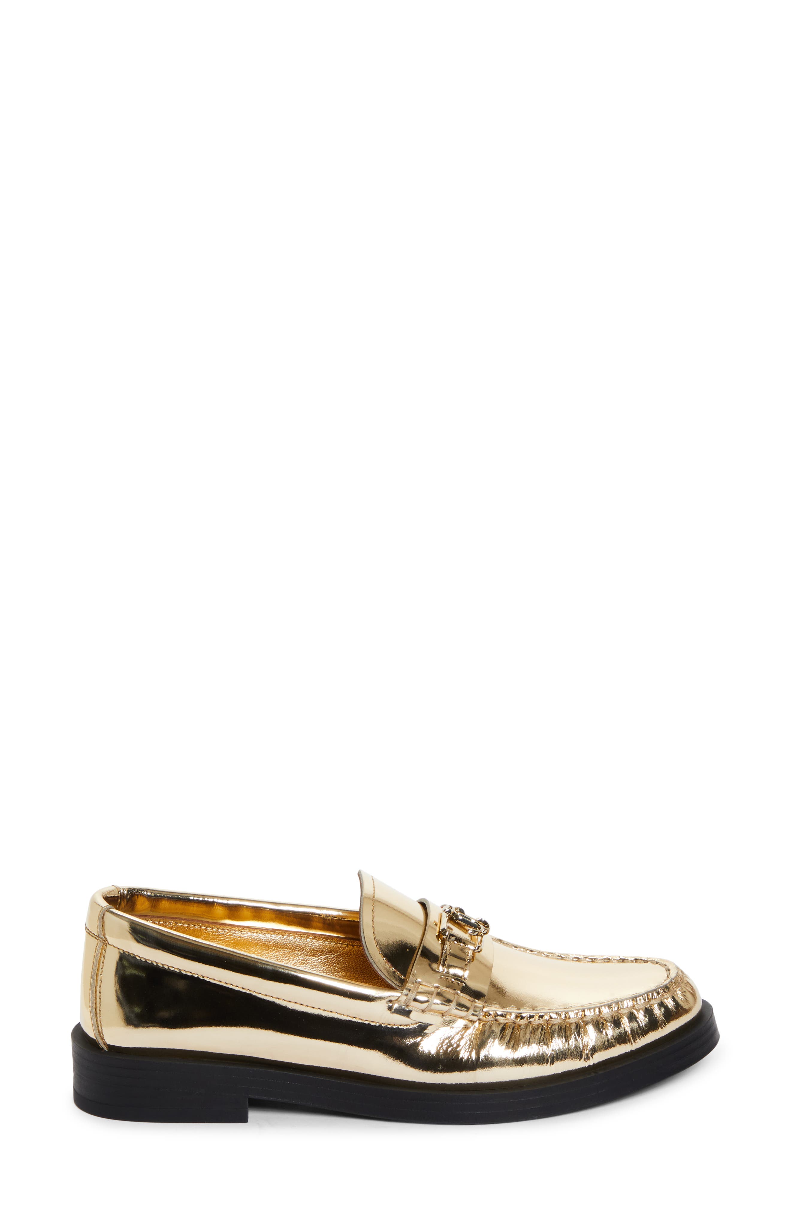 Jimmy Choo Addie Metallic Loafer, Alternate, color, 