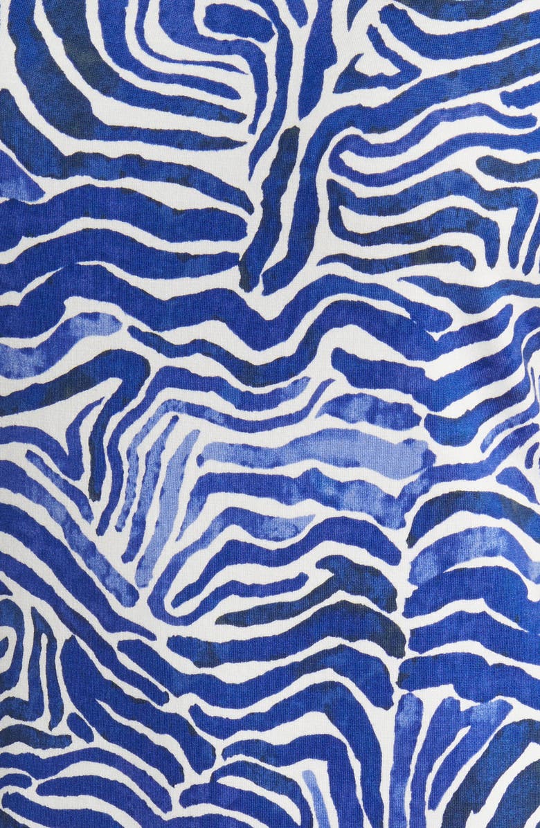 Tommy Bahama Darcy Zen Zebra Print Sleeveless Shift Dress, Alternate, color, 