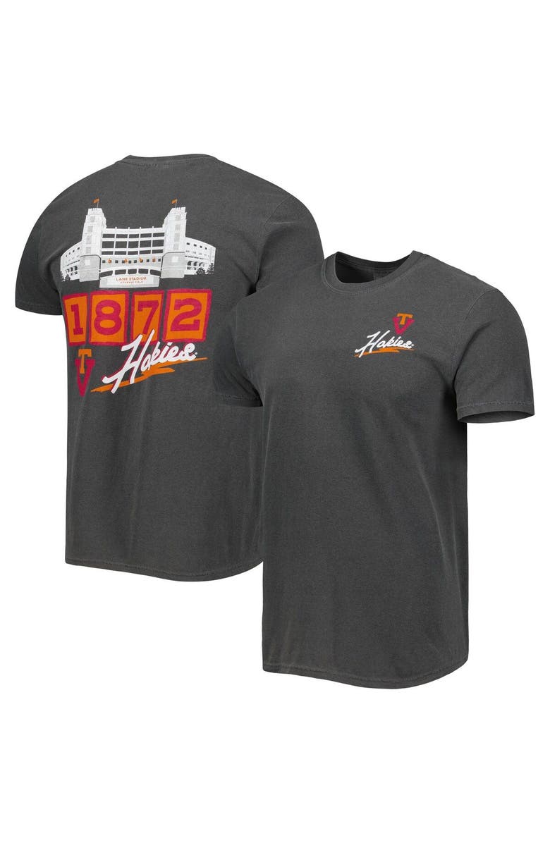 IMAGE ONE Men's Black Virginia Tech Hokies Vault Stadium T-Shirt, Main, color, 