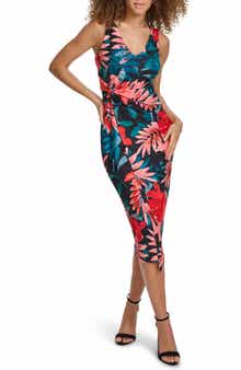Siena Printed Crepe Scuba Body-Con Dress