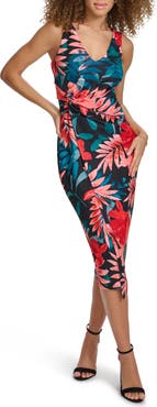 Siena Printed Crepe Scuba Body-Con Dress