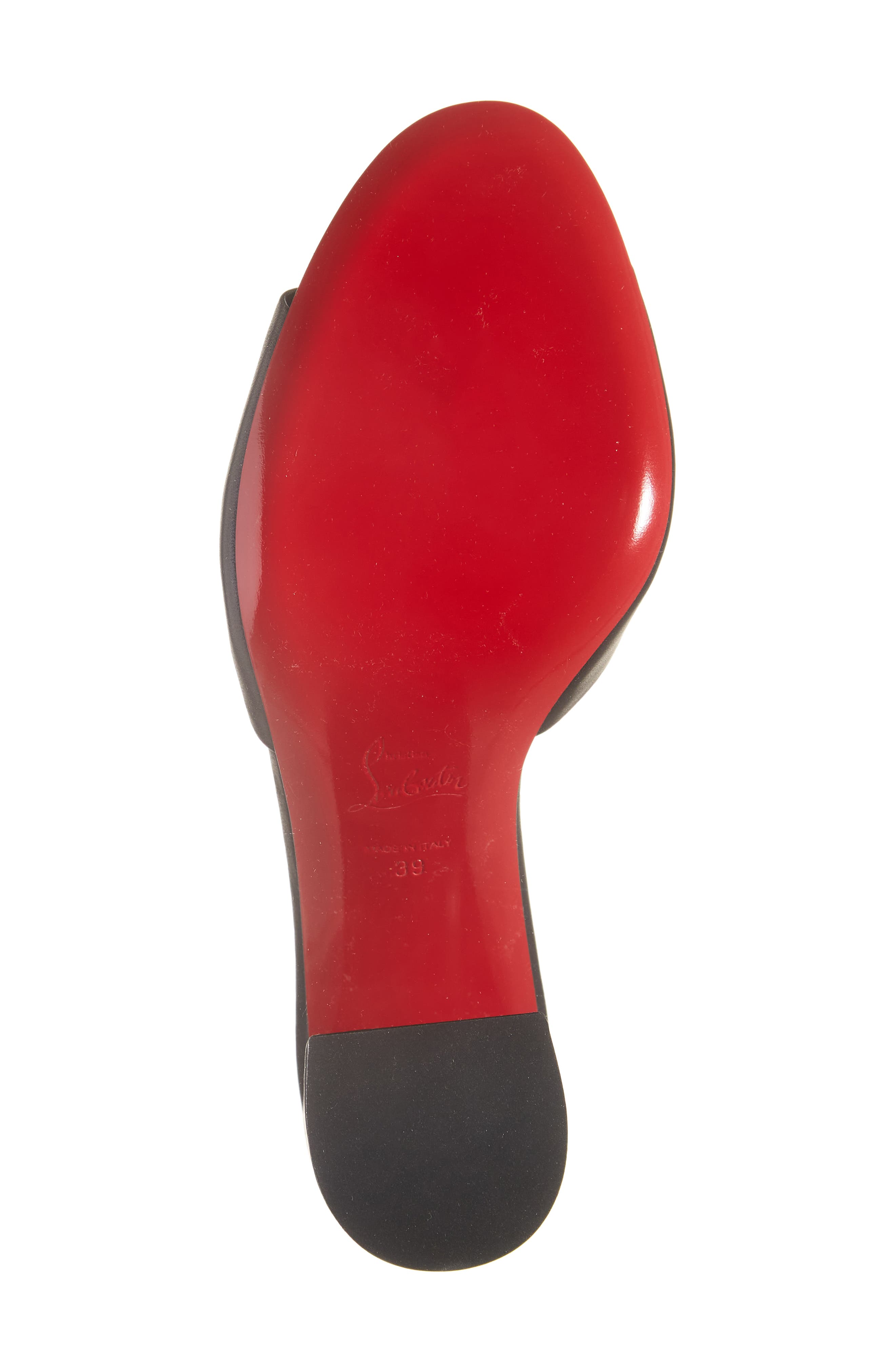 Christian Louboutin Jane Slide Sandal, Alternate, color, B439 Black/Lin Black