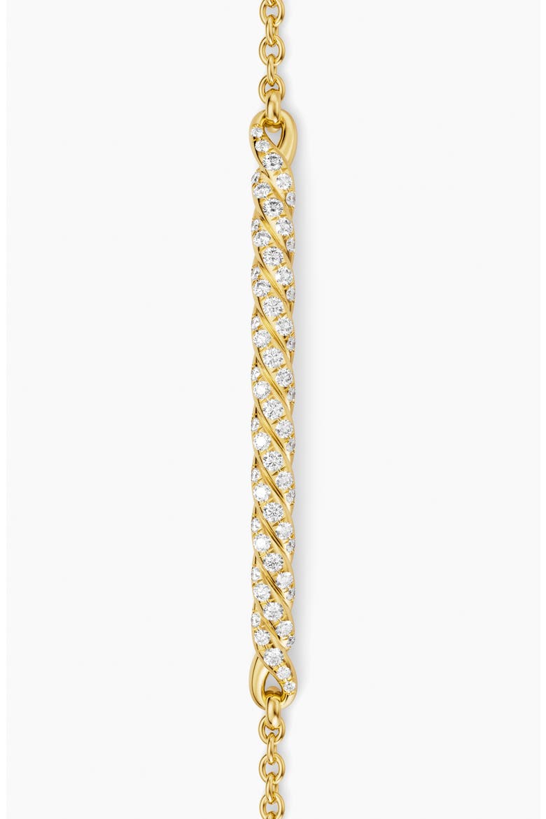 18k Gold Diamond Smile Chain Bracelet, Alternate, color, GOLD