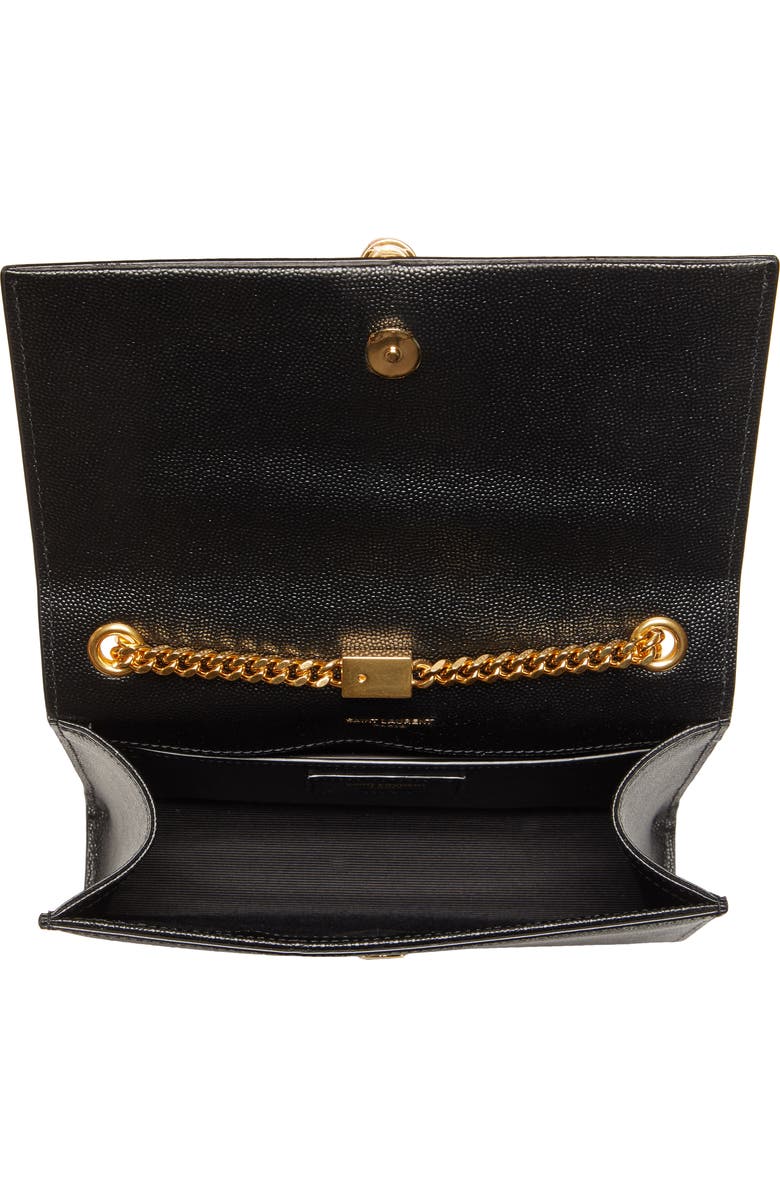 Saint Laurent Small Kate Textured Suede Shoulder Bag, Alternate, color,