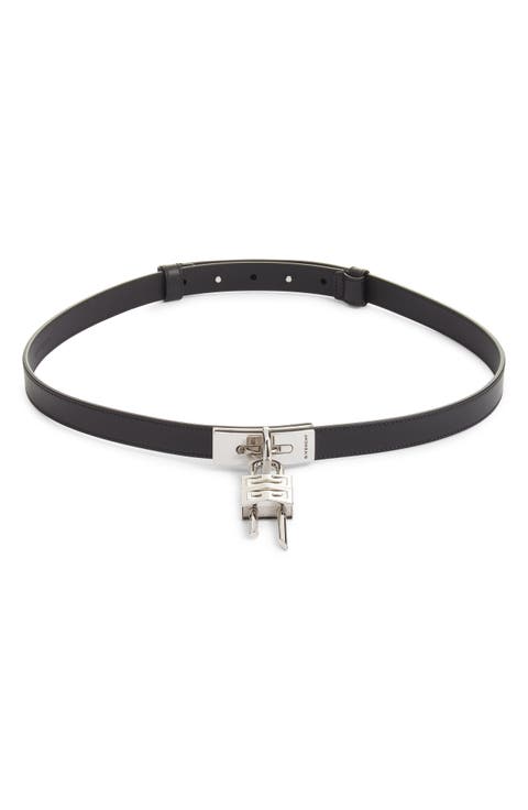 4G Lock Leather Belt