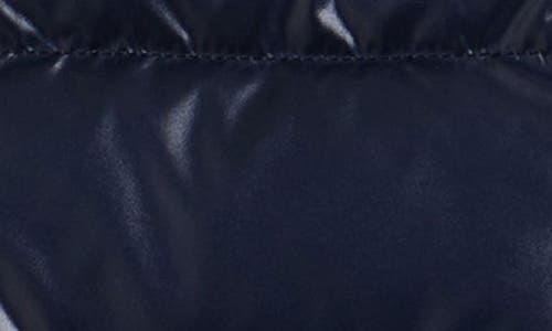 Moncler Kids' Wool Knit & Quilted Down Cardigan In Blue