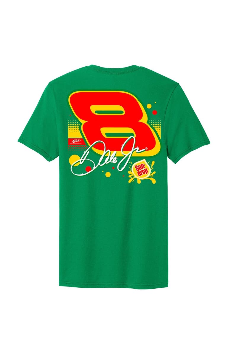 JR MOTORSPORTS OFFICIAL TEAM APPAREL Men's JR Motorsports Official Team Apparel Kelly Green Dale Earnhardt Jr. Sun Drop #8 Camaro T-Shirt, Alternate, color, Kelly Green