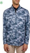 CON.STRUCT Camo Print Performance Quarter Zip