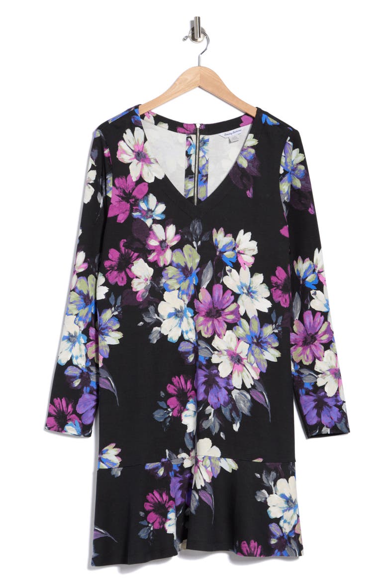 Darcy Nightshade Long Sleeve Dress, Alternate, color, BLACK