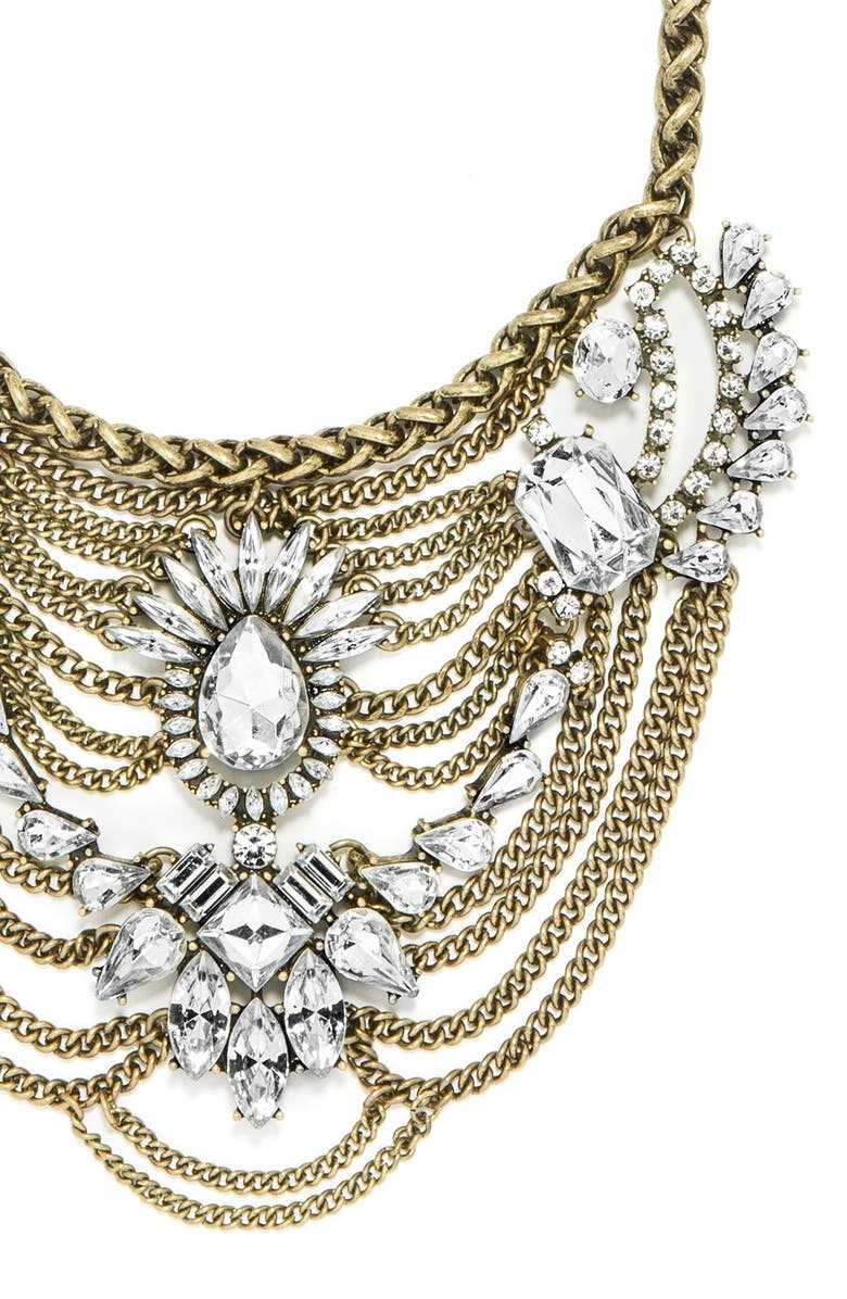 BaubleBar 'Crystal Fontainebleau' Bib Necklace, Alternate, color,
