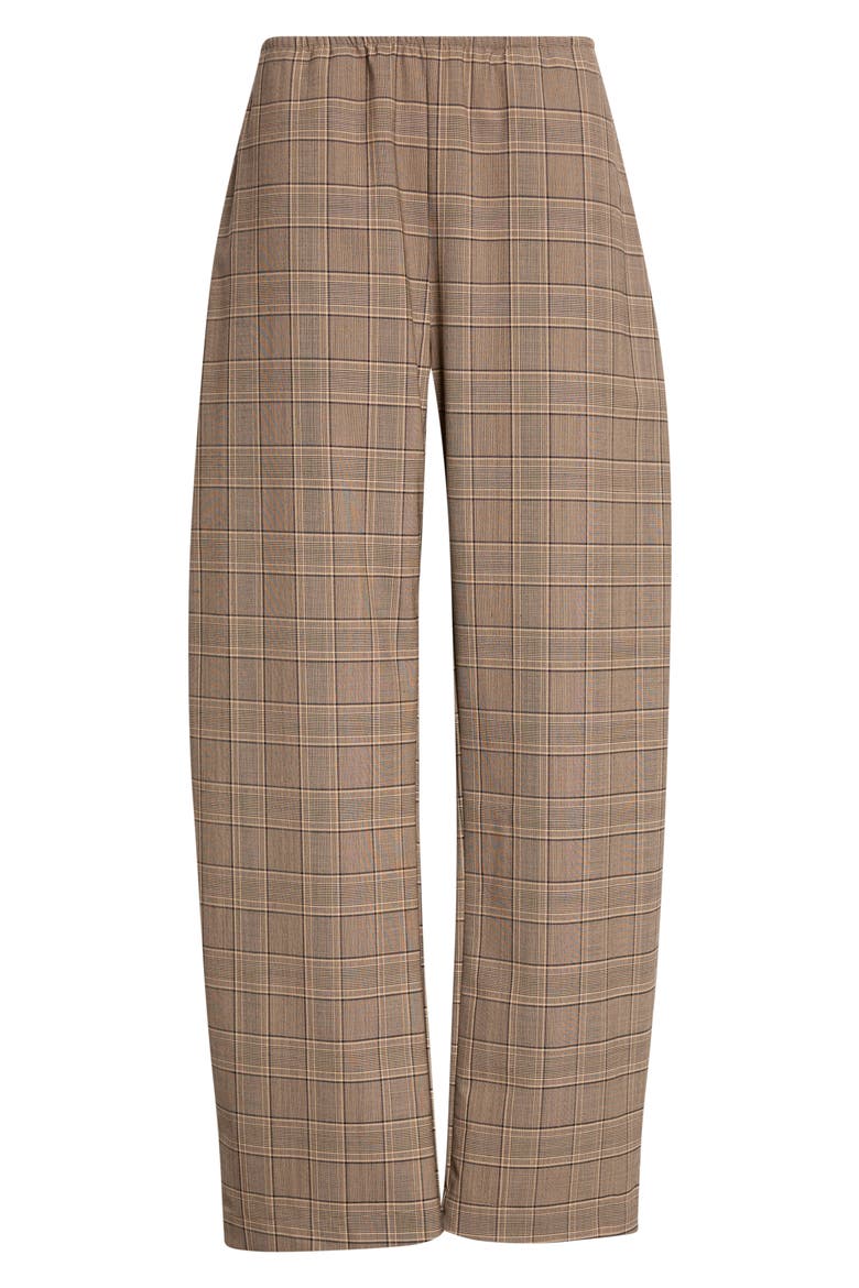 Mia Plaid Pocket Straight Leg Pants, Main, color, CAMEL PLAID