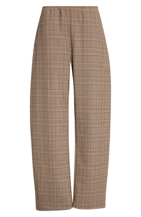 Mia Plaid Pocket Straight Leg Pants