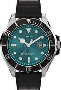 Timex® Harborside Coast Silicone Strap Watch, 44mm