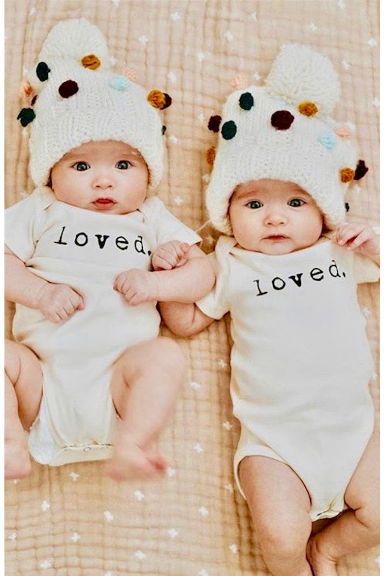 Loved Organic Cotton Bodysuit, Alternate, color, NATURAL