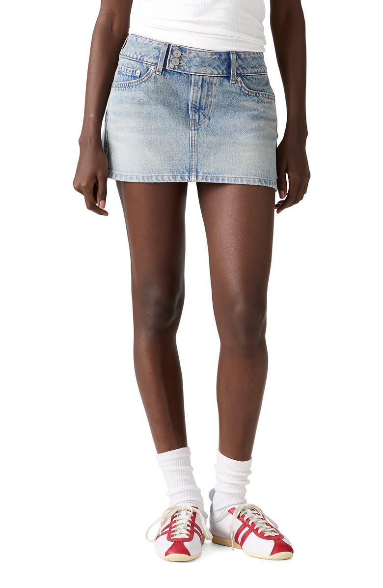 Levi's<sup>®</sup> Superlow Denim Miniskirt, Main, color, 