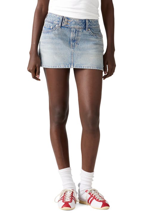 Superlow Denim Miniskirt