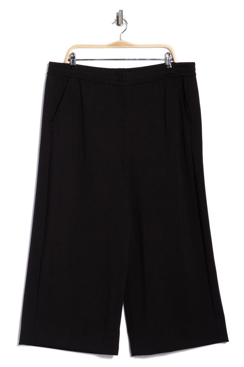 Scuba Wide Leg Pants, Alternate, color, BLACK