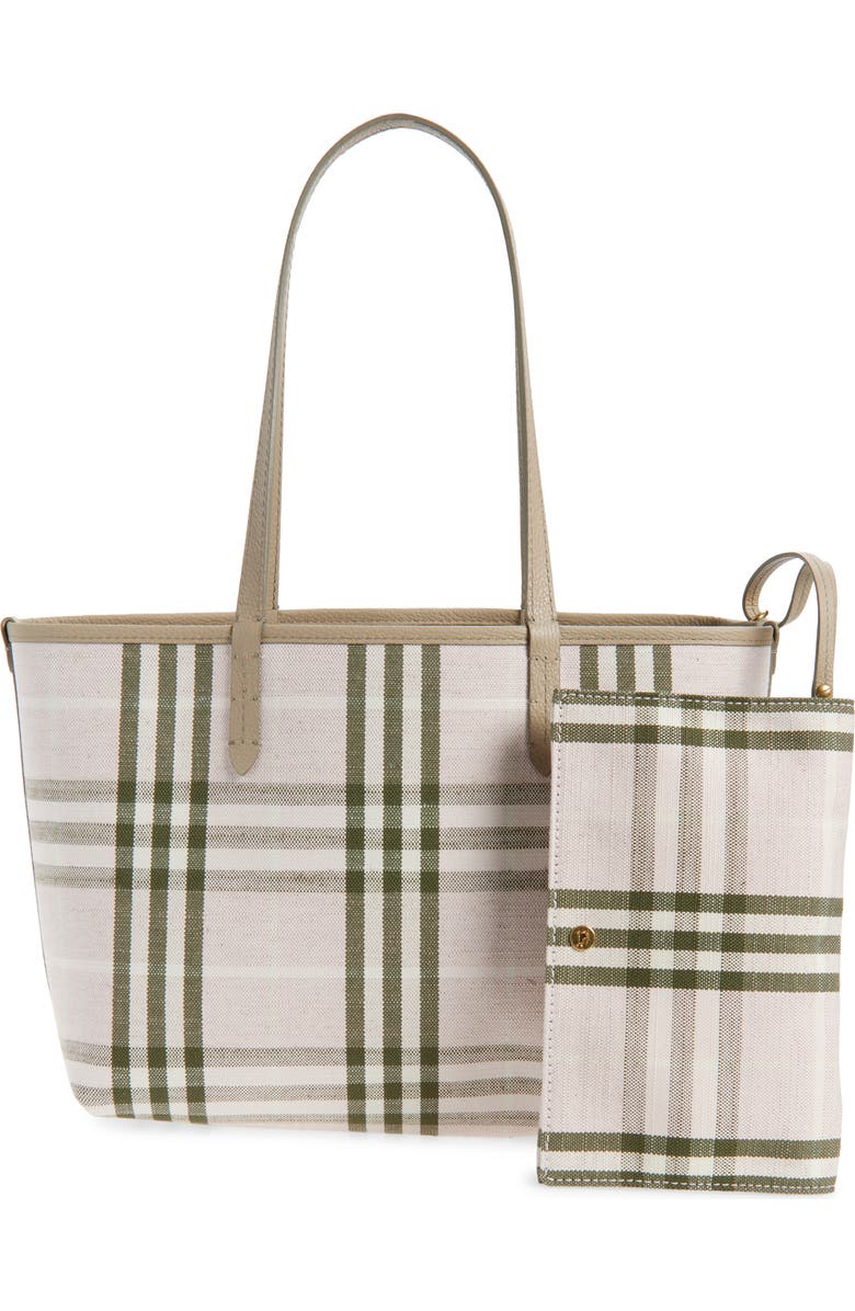 Burberry Small Reversible Bloomsbury Tote, Alternate, color, Mushroom/ Mallow Pink